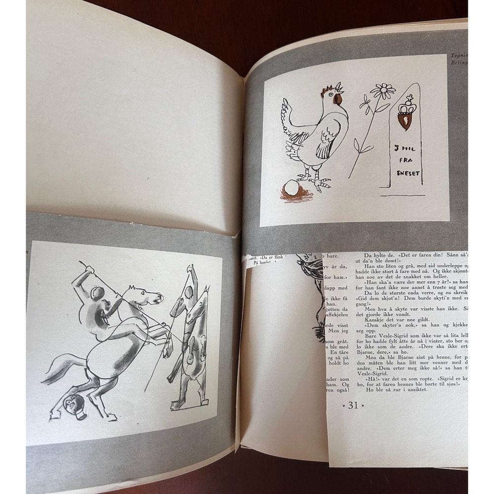 Vintage 1947 Norwegian Christmas Magazine Perfect for Scrapbooking Journaling - Picture 5 of 8
